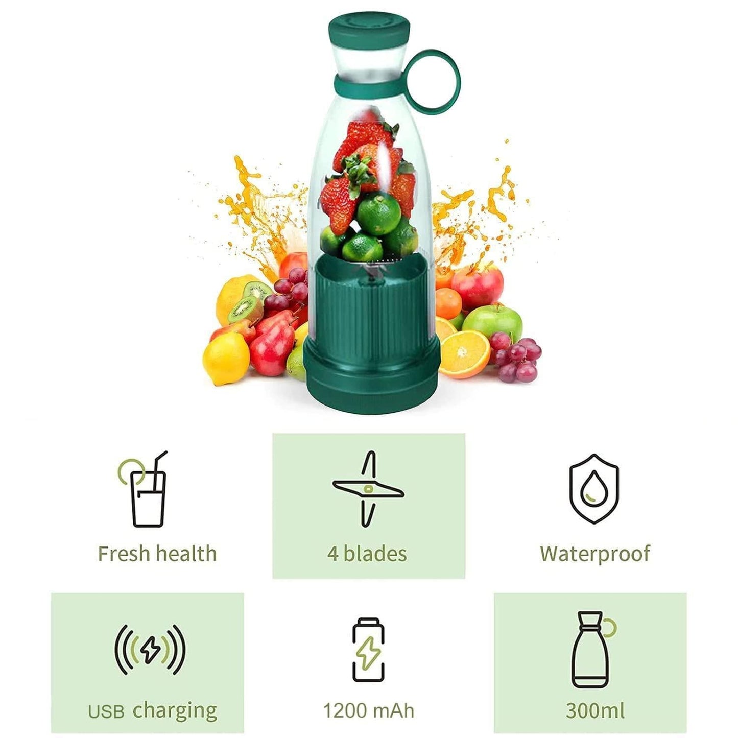 Electric Portable Mini Juicer Bottle - Healthy Rho