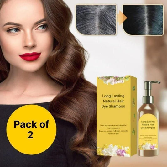 Japanese Long Lasting Natural Hair Dye Shampoo 100ML each (Pack of 2)