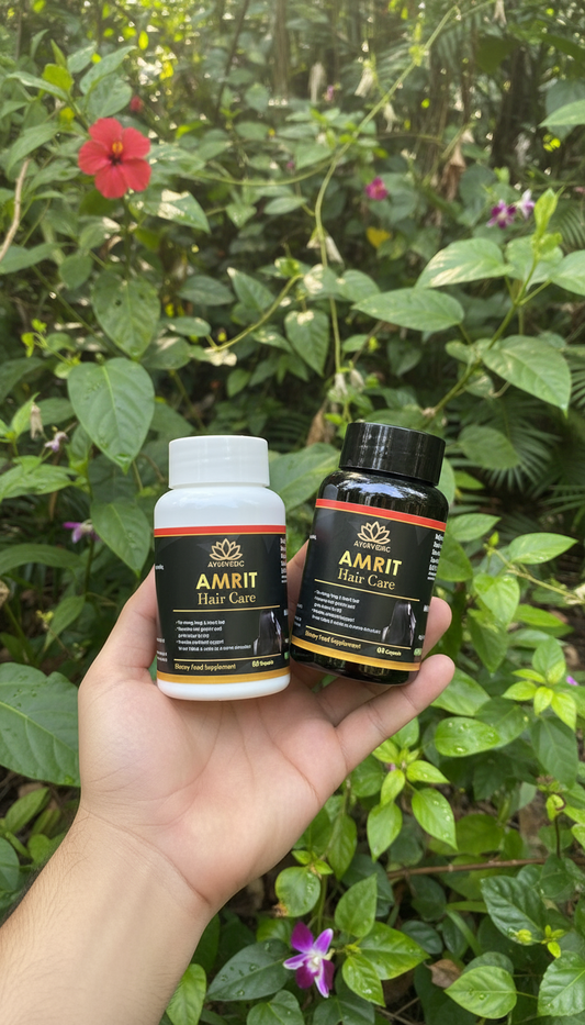 Ayurvedic 💚 Amrit In Hair Capsule & shampoo  – Thicker, Stronger, Healthier Hair Naturally! 💫