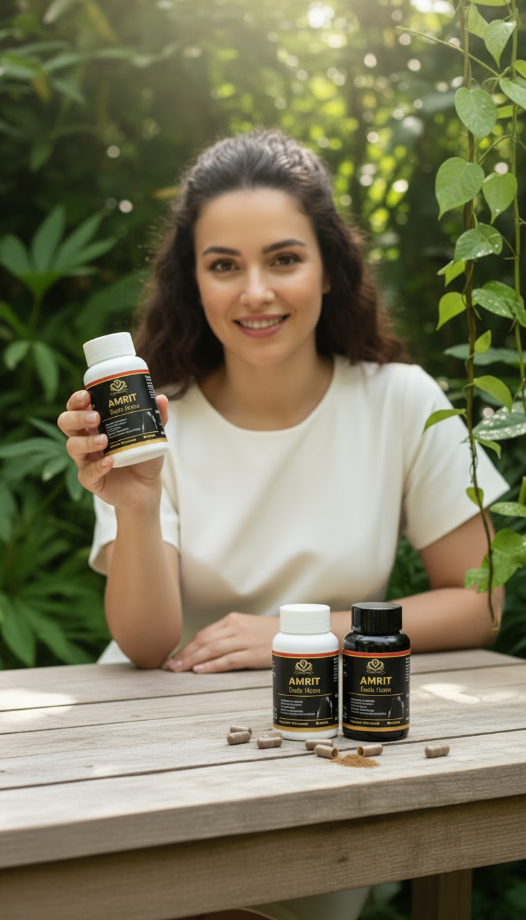 Ayurvedic 💚 Amrit In Hair Capsule – Thicker, Stronger, Healthier Hair Naturally! 💫