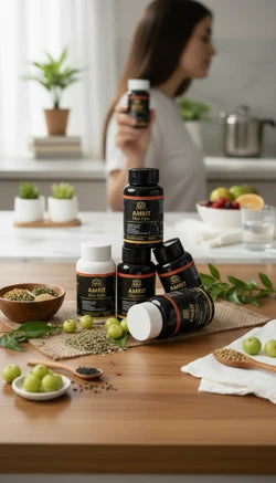 Ayurvedic 💚 Amrit In Hair Capsule – Thicker, Stronger, Healthier Hair Naturally! 💫